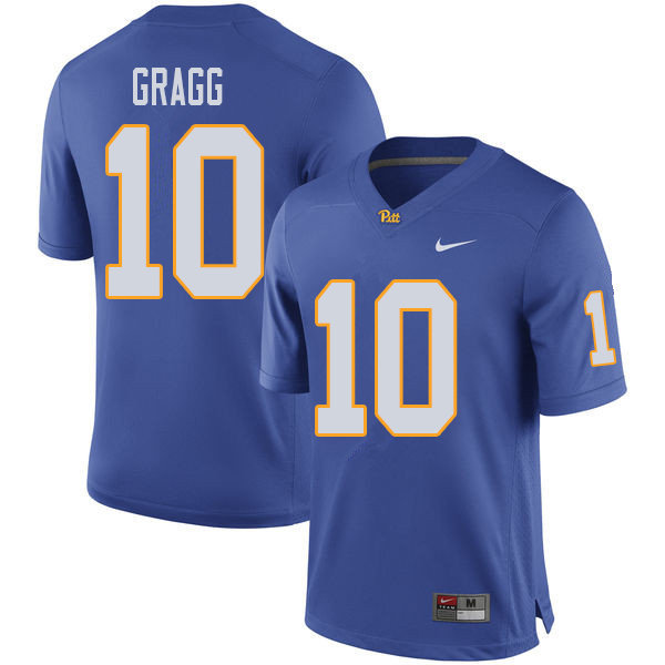 Men #10 Will Gragg Pittsburgh Panthers College Football Jerseys Sale-Royal